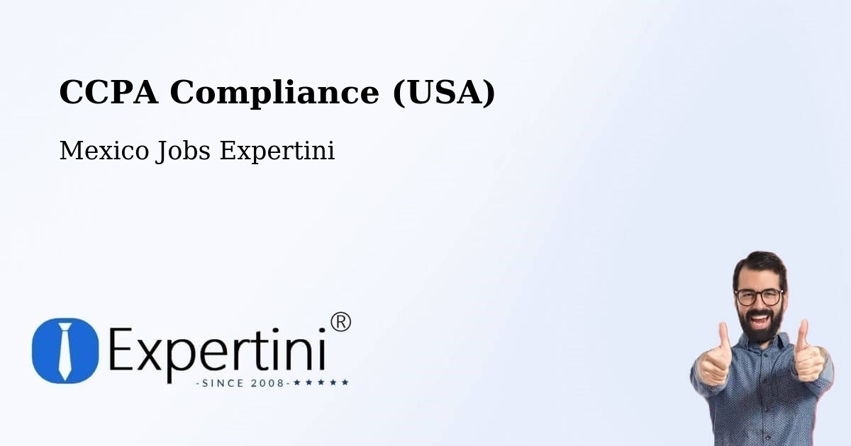 CCPA Privacy Rights & Compliance Notice – Margaritas - Mexico Jobs Expertini