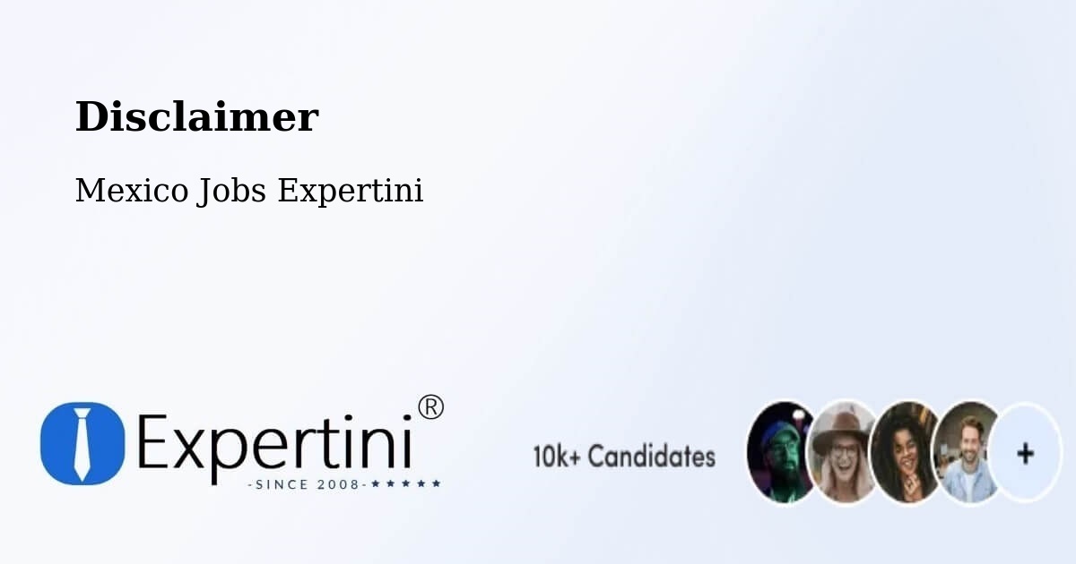 Disclaimer – Margaritas - Mexico Jobs Expertini