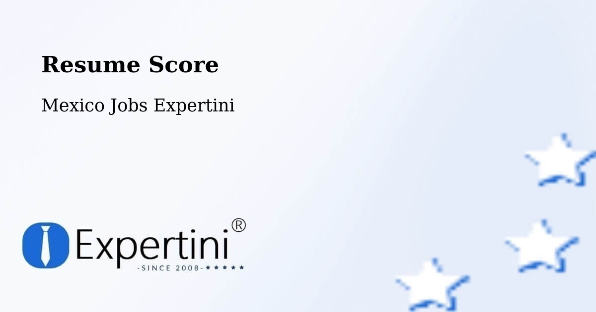 Resume Score & Job Description Match Tool – Margaritas - Mexico Jobs Expertini